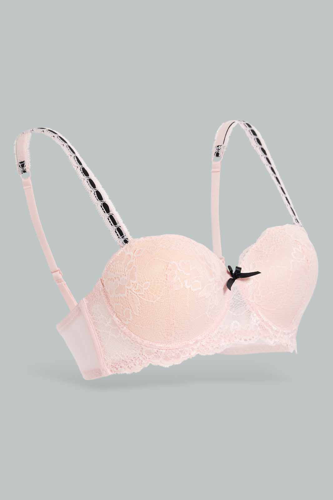 Redtag-Single-Pack-Balconette-Bra-Category:Bras,-Colour:Apricot,-Deals:New-In,-Dept:Ladieswear,-Filter:Women's-Clothing,-New-In-Women-APL,-Non-Sale,-Section:Women,-W22B,-Women-Bras--