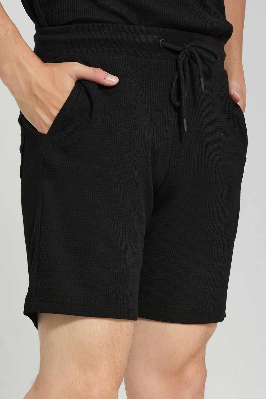 Redtag-Black-Loungue-Shorts-Category:Shorts,-Colour:Black,-Deals:New-In,-Filter:Men's-Clothing,-Men-Loungewear-Shorts,-Men-Shorts,-New-In-Men-APL,-Non-Sale,-Section:Men,-W22B-Men's-
