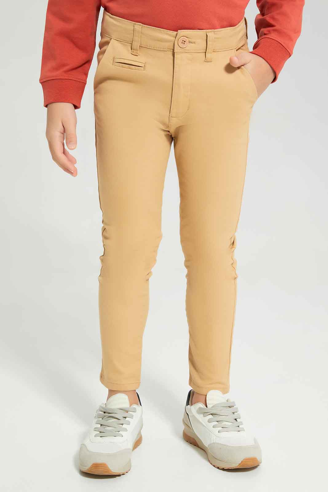Boys Beige Chino Trouser