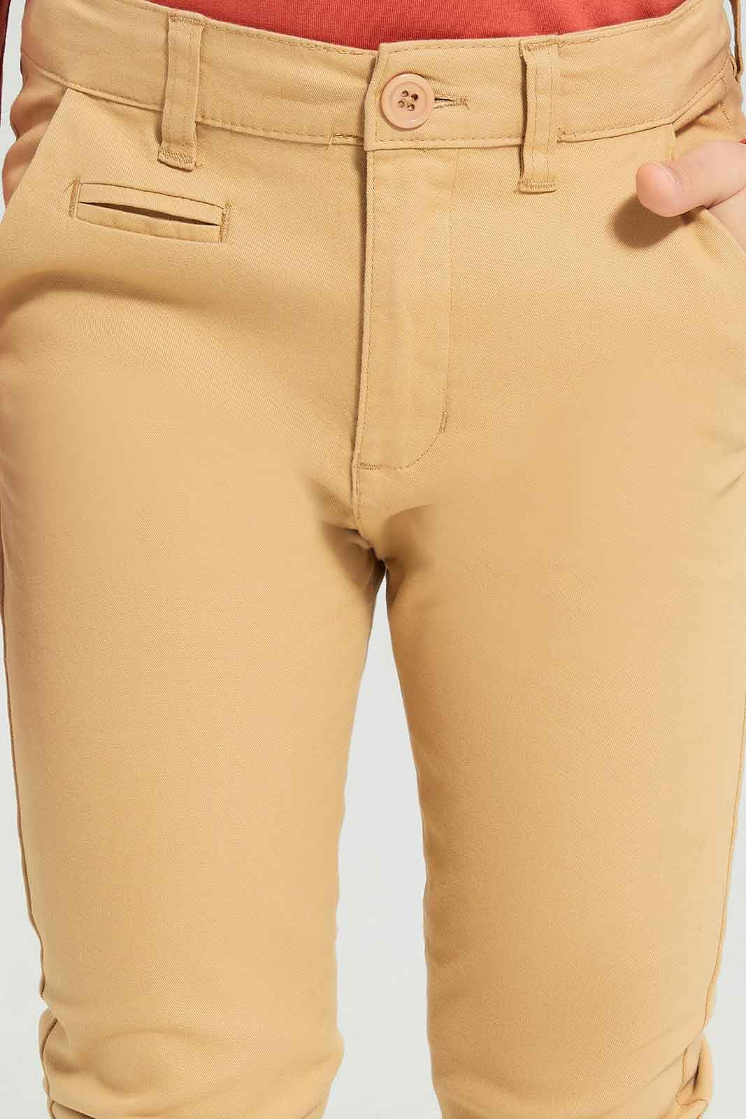 Boys Beige Chino Trouser