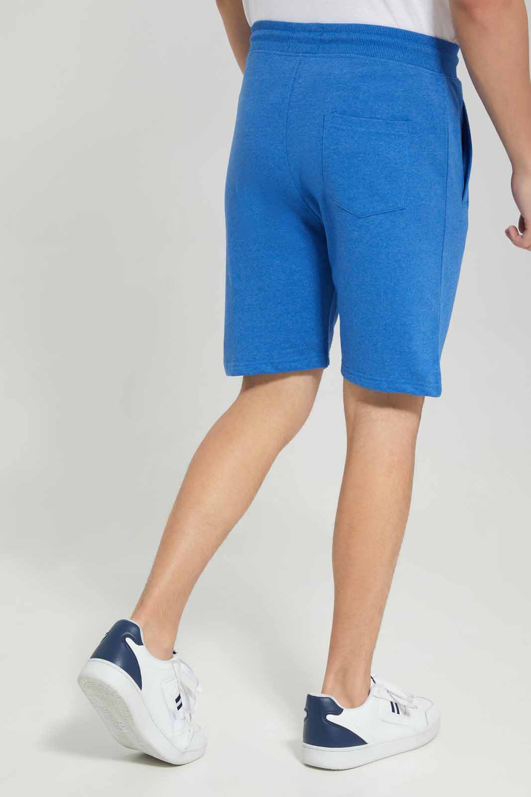 Redtag-Blue-Shorts-With-Placement-Print-Category:Joggers,-Colour:Green,-Deals:New-In,-Filter:Men's-Clothing,-Men-Joggers,-NDAY,-New-In-Men-APL,-Non-Sale,-Section:Men,-W22B-Men's-