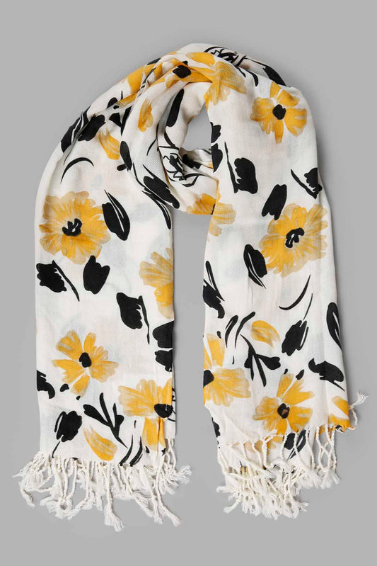 Redtag-Multi-Colour-Floral-Knitted-Scarfs-Category:Scarves,-Colour:Assorted,-Filter:Women's-Accessories,-New-In,-New-In-Women-ACC,-Non-Sale,-Section:Women,-W22B,-Women-Scarves-Women-