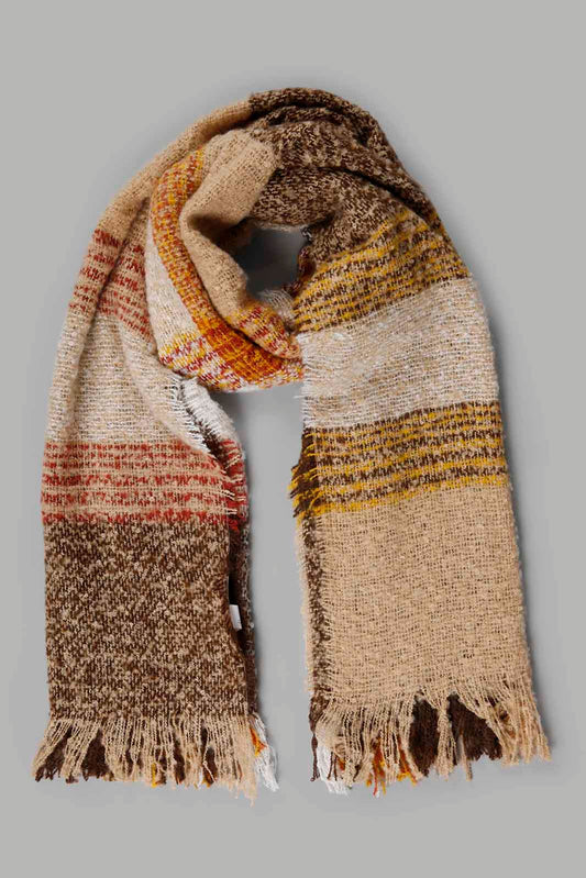 Redtag-Multi-Colour-Embellished-Knitted-Scarf-Category:Scarves,-Colour:Assorted,-Filter:Women's-Accessories,-New-In,-New-In-Women-ACC,-Non-Sale,-Section:Women,-W22B,-Women-Scarves-Women-