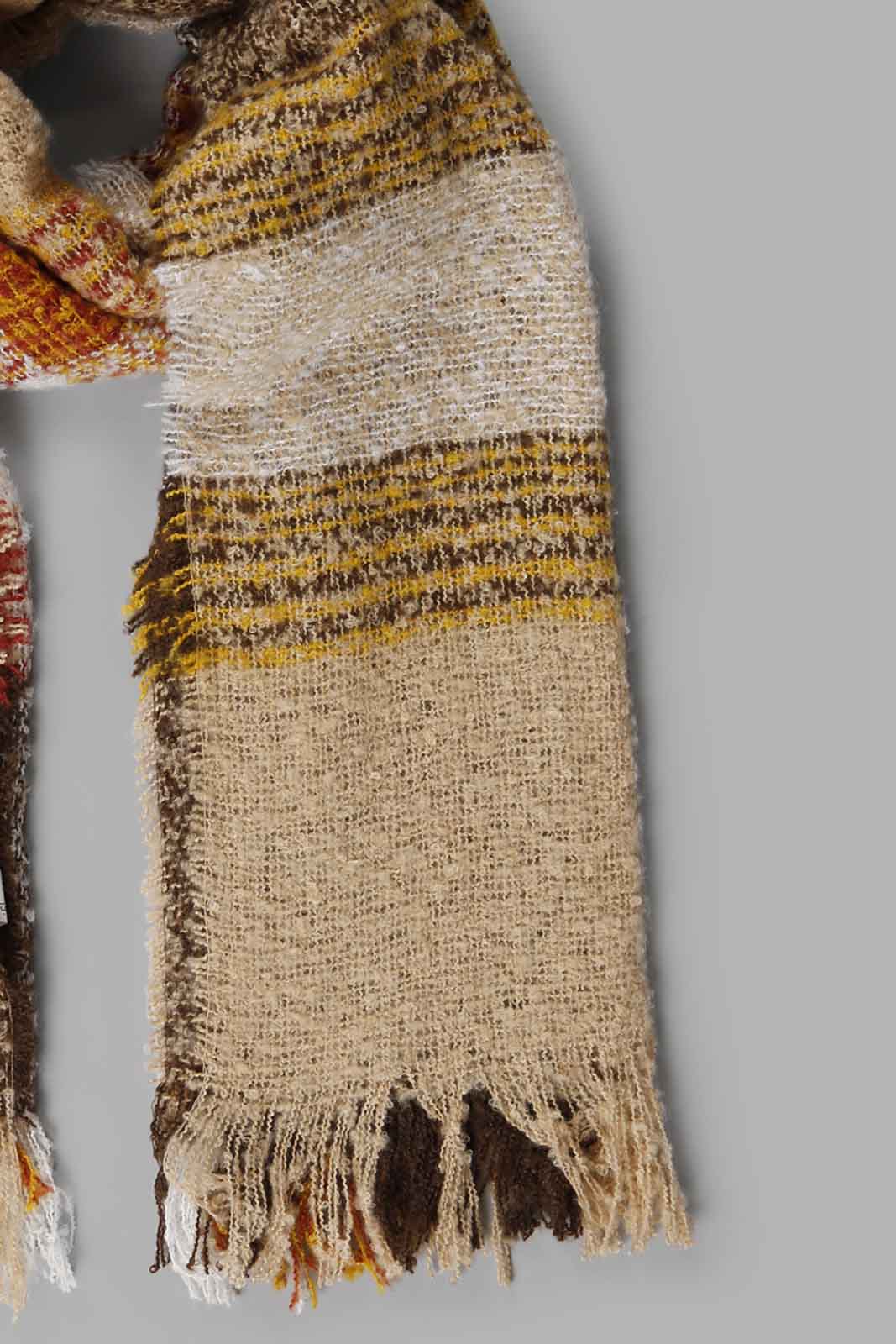 Redtag-Multi-Colour-Embellished-Knitted-Scarf-Category:Scarves,-Colour:Assorted,-Filter:Women's-Accessories,-New-In,-New-In-Women-ACC,-Non-Sale,-Section:Women,-W22B,-Women-Scarves-Women-