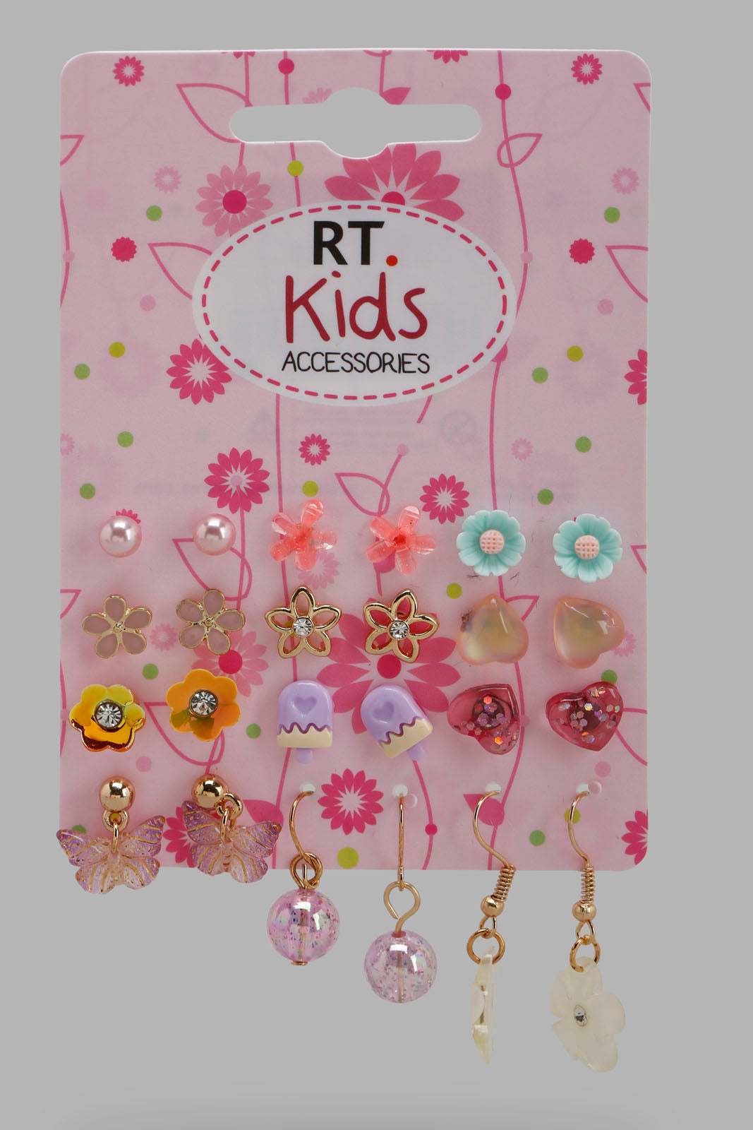 Redtag-S/12-Stud-Category:Jewellery,-Colour:Assorted,-Filter:Girls-Accessories,-GIR-Jewellery,-New-In,-New-In-GIR-ACC,-Non-Sale,-Section:Girls-(0-to-14Yrs),-W22B-Girls-