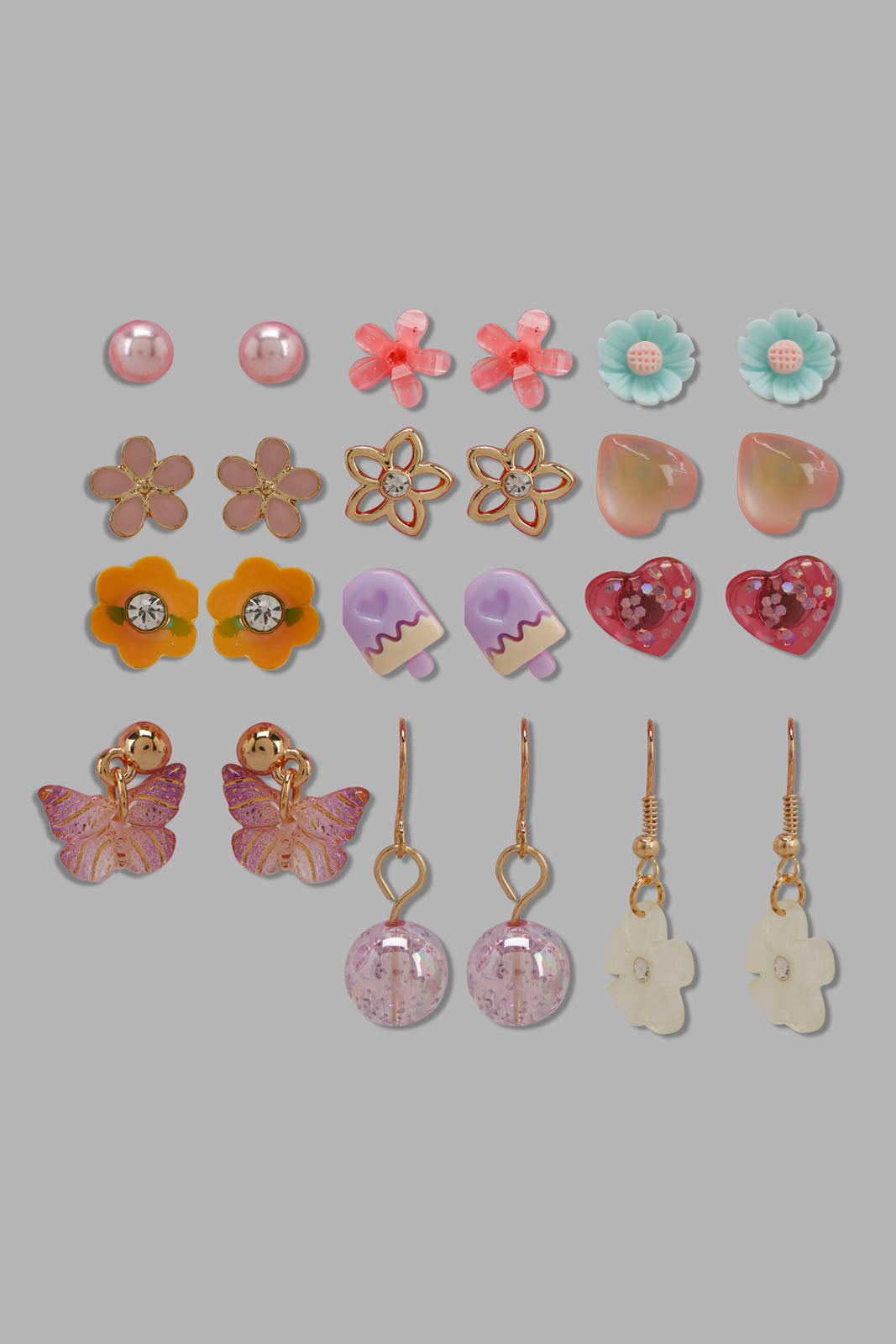 Redtag-S/12-Stud-Category:Jewellery,-Colour:Assorted,-Filter:Girls-Accessories,-GIR-Jewellery,-New-In,-New-In-GIR-ACC,-Non-Sale,-Section:Girls-(0-to-14Yrs),-W22B-Girls-