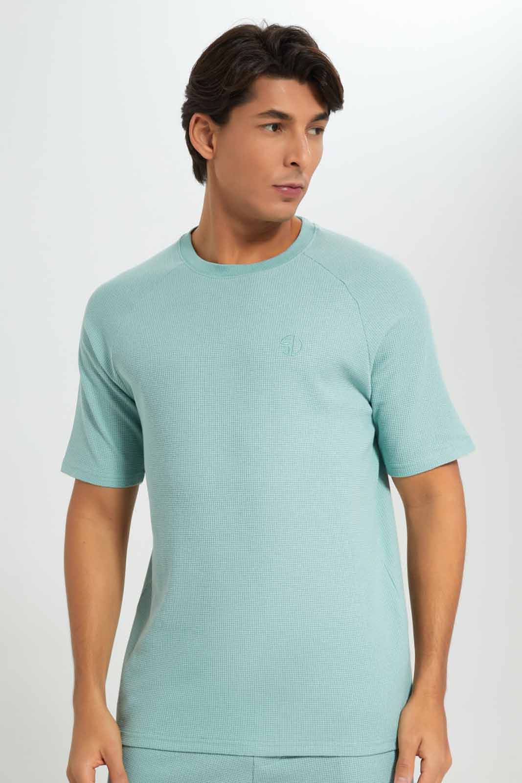 Redtag-Sage-Green-Lounge-Tee-Category:Sweatshirts,-Colour:Green,-Deals:New-In,-Filter:Men's-Clothing,-Men-Sweatshirts,-New-In-Men-APL,-Non-Sale,-Section:Men,-W22A--