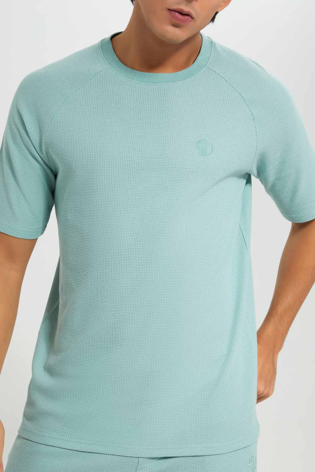 Redtag-Sage-Green-Lounge-Tee-Category:Sweatshirts,-Colour:Green,-Deals:New-In,-Filter:Men's-Clothing,-Men-Sweatshirts,-New-In-Men-APL,-Non-Sale,-Section:Men,-W22A--