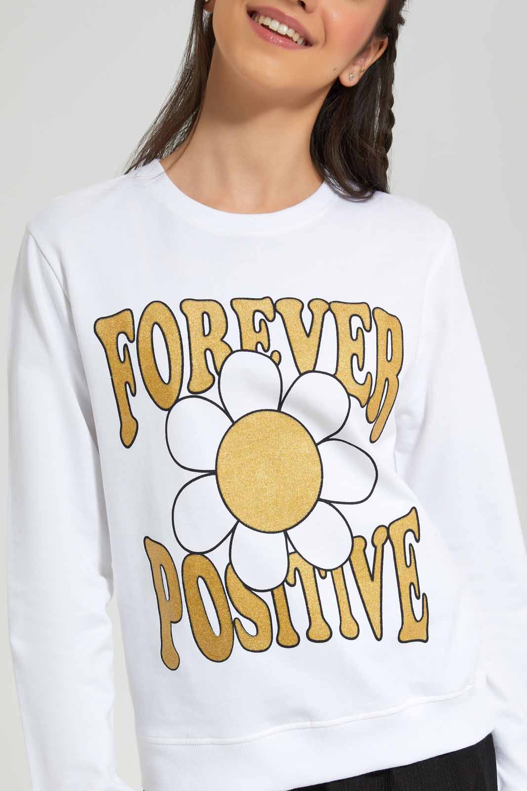 Redtag-White-Besic-Sweatshirt-Category:Sweatshirts,-Colour:White,-Deals:New-In,-Filter:Senior-Girls-(8-to-14-Yrs),-GSR-Sweatshirts,-New-In-GSR-APL,-Non-Sale,-Section:Girls-(0-to-14Yrs),-TBL,-W22B-Senior-Girls-9 to 14 Years
