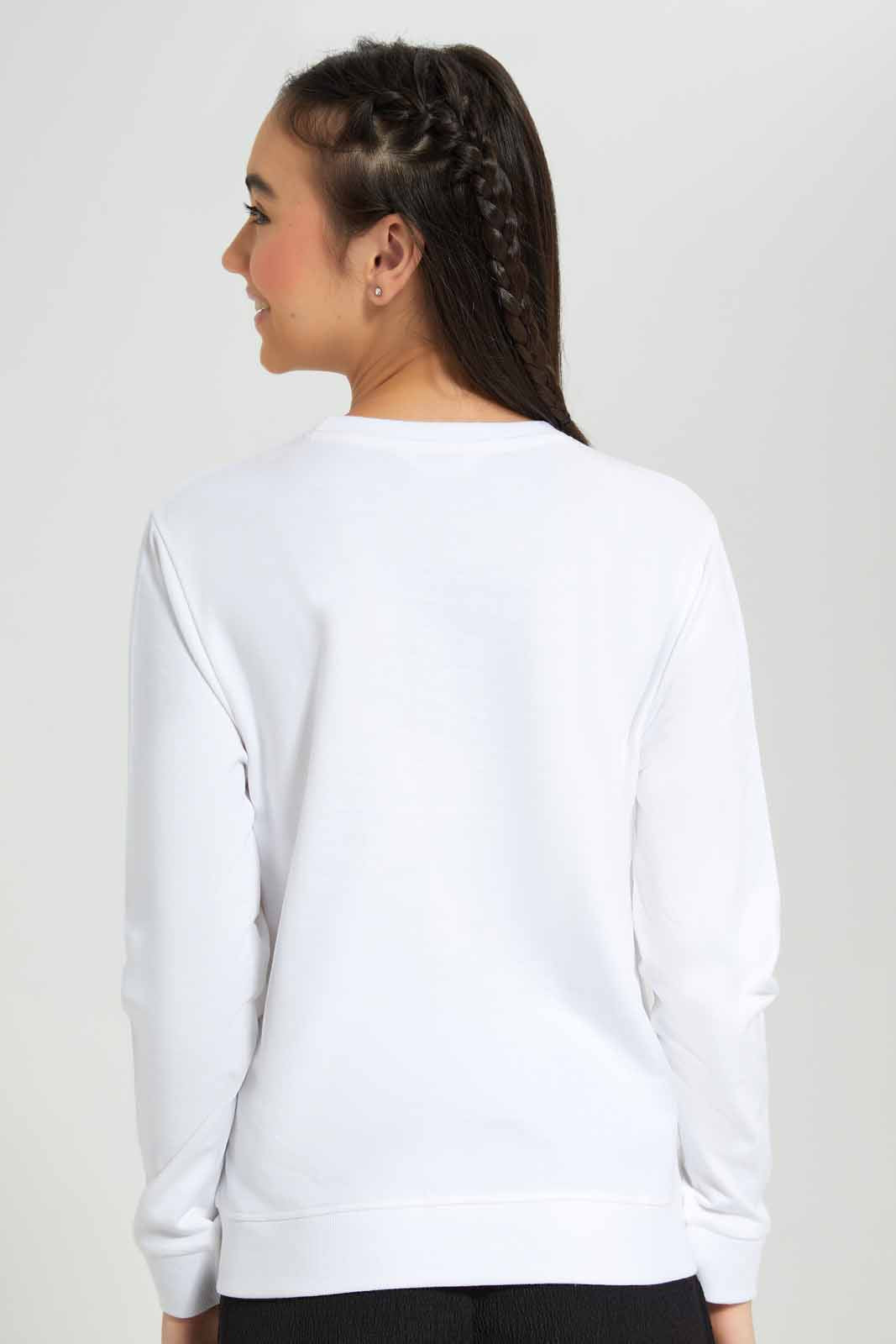 Redtag-White-Besic-Sweatshirt-Category:Sweatshirts,-Colour:White,-Deals:New-In,-Filter:Senior-Girls-(8-to-14-Yrs),-GSR-Sweatshirts,-New-In-GSR-APL,-Non-Sale,-Section:Girls-(0-to-14Yrs),-TBL,-W22B-Senior-Girls-9 to 14 Years