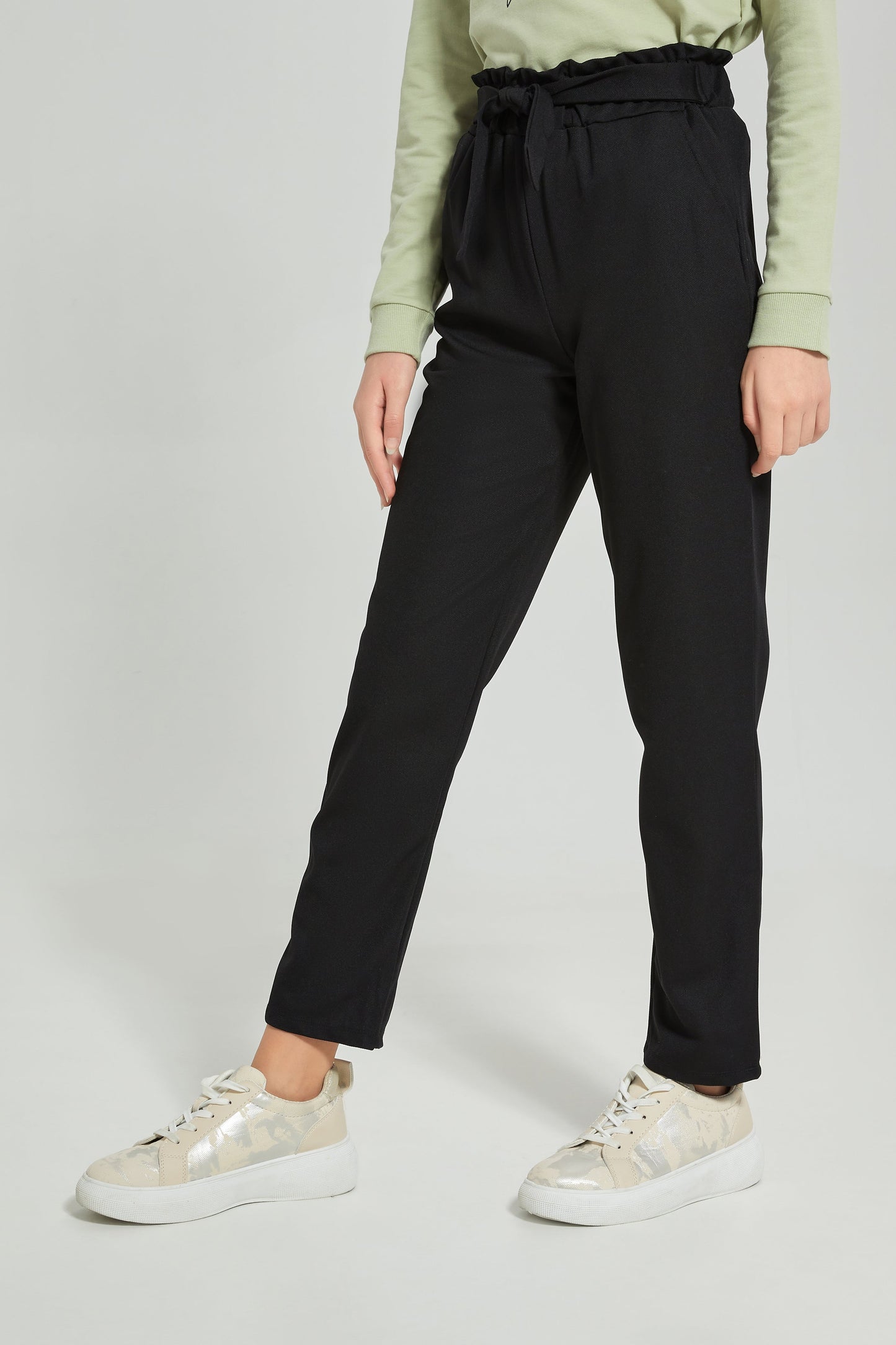 Senior Girls Black Harem Trouser