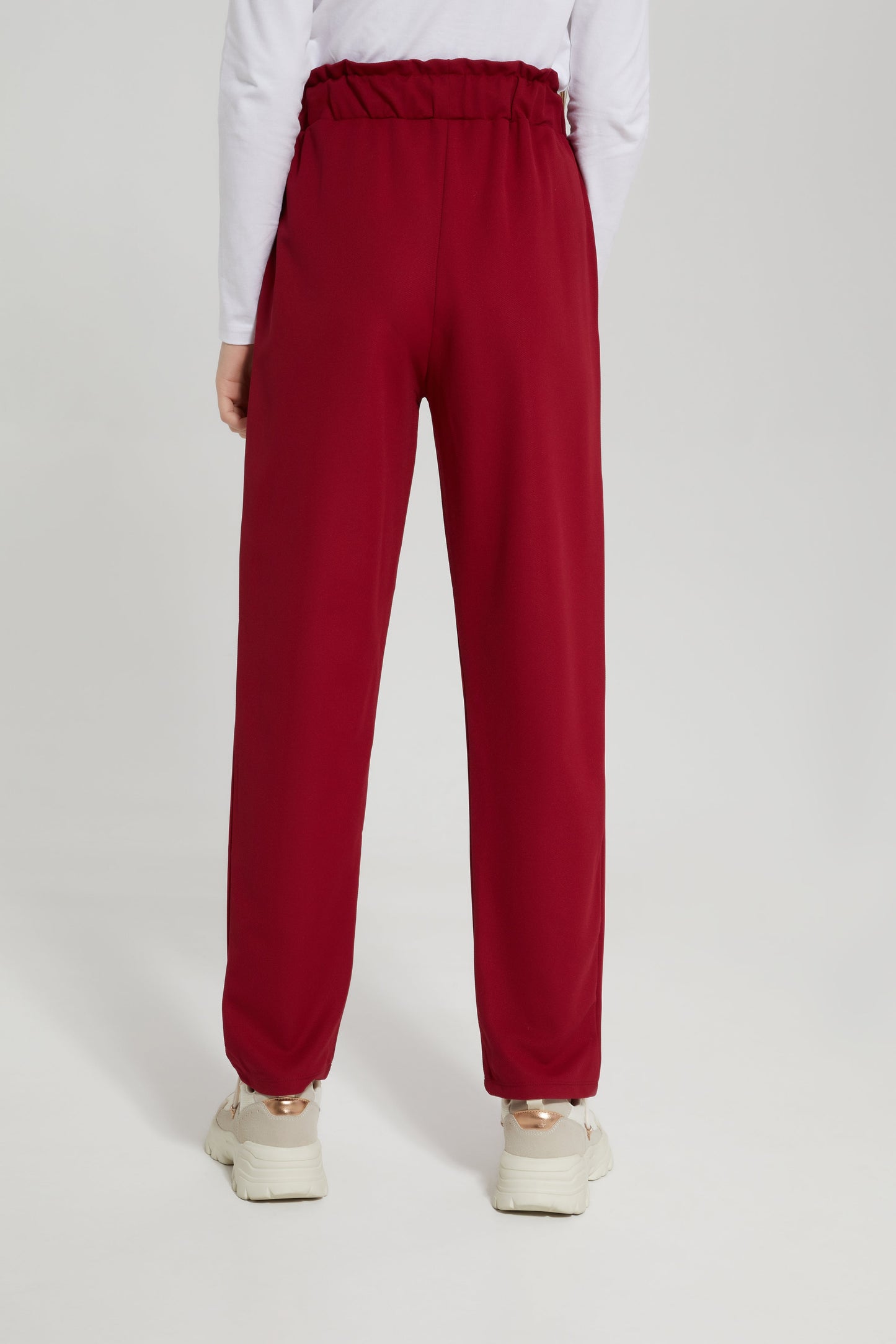 Senior Girls Burgundy Harem Trouser