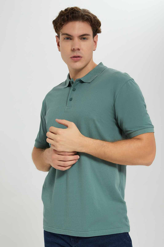 Men Green Polo Shirt
