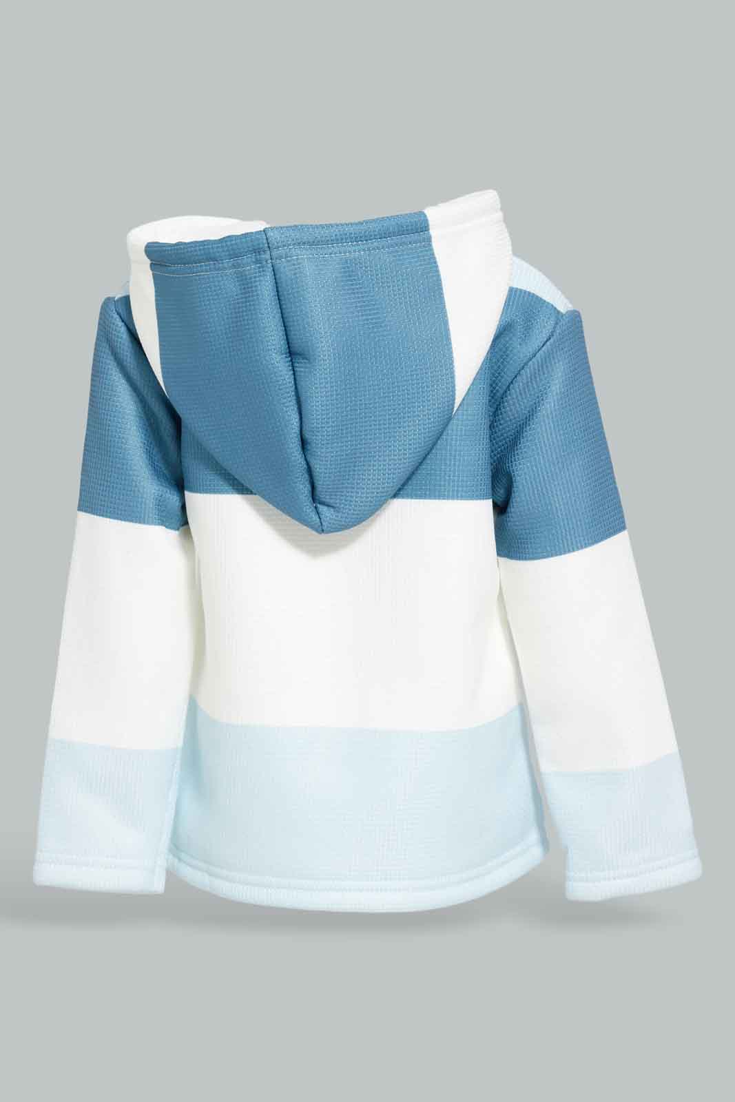 Redtag-Blue-Multi-Colour-Hoded-Cable-Jacket-Category:Jackets,-Colour:Blue,-Deals:New-In,-Dept:Girls,-EHW,-Filter:Infant-Girls-(3-to-24-Mths),-ING-Jackets,-New-In-ING-APL,-Non-Sale,-Section:Girls-(0-to-14Yrs),-W22B-Infant-Girls-3 to 24 Months