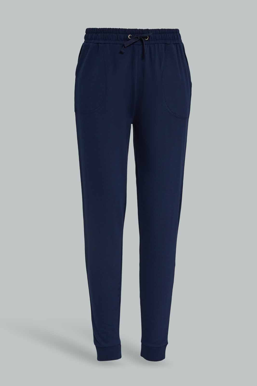 Redtag-Navy-Basic-Track-Pants-Category:Joggers,-Colour:Navy,-Deals:New-In,-Dept:Girls,-Filter:Senior-Girls-(8-to-14-Yrs),-GSR-Joggers,-New-In-GSR-APL,-Non-Sale,-Section:Girls-(0-to-14Yrs),-TBL,-W22B-Senior-Girls-9 to 14 Years