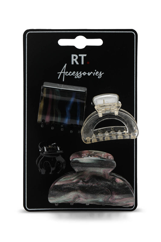 Redtag-Claw-Category:Hair-Accessories,-Colour:Assorted,-Dept:Ladieswear,-Filter:Women's-Accessories,-New-In,-New-In-Women-ACC,-Non-Sale,-Section:Women,-W22B,-Women-Hair-Accessories-Women-