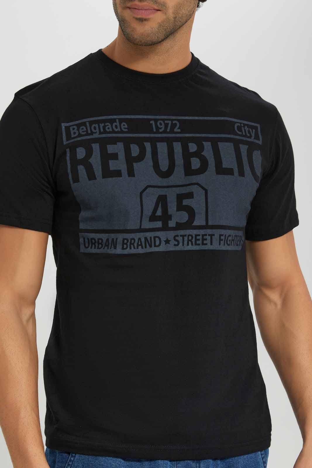 Redtag-Black-Graphic-T-Shirt-Category:T-Shirts,-Colour:Black,-Deals:New-In,-Filter:Men's-Clothing,-Men-T-Shirts,-New-In-Men-APL,-Non-Sale,-Section:Men,-TBL,-W22A-Men's-