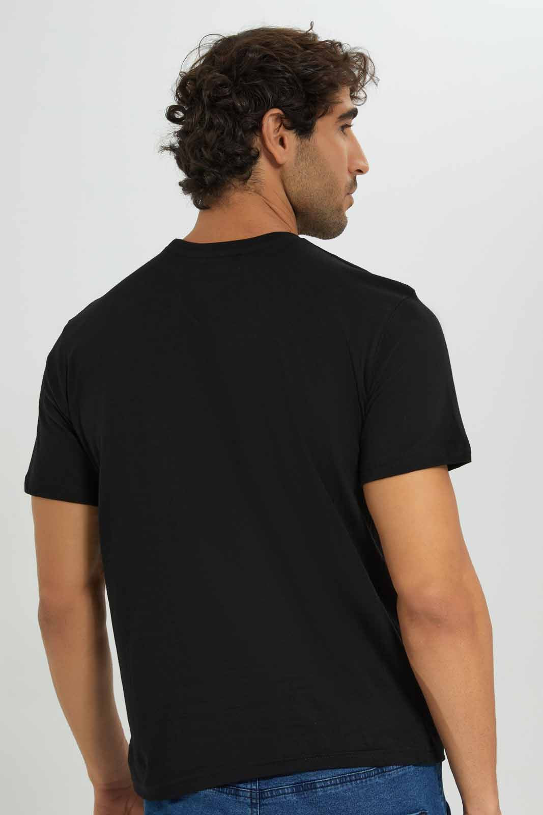 Redtag-Black-Graphic-T-Shirt-Category:T-Shirts,-Colour:Black,-Deals:New-In,-Filter:Men's-Clothing,-Men-T-Shirts,-New-In-Men-APL,-Non-Sale,-Section:Men,-TBL,-W22A-Men's-