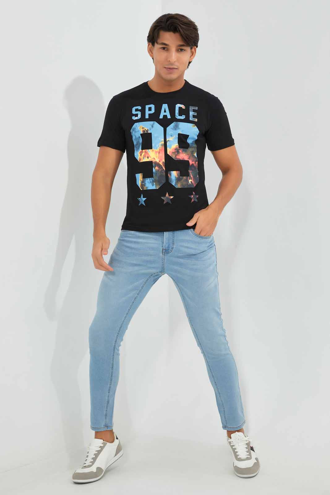Redtag-Black-Graphic-T-Shirt-Category:T-Shirts,-Colour:Black,-Deals:New-In,-Filter:Men's-Clothing,-Men-T-Shirts,-New-In-Men-APL,-Non-Sale,-Section:Men,-TBL,-W22A-Men's-