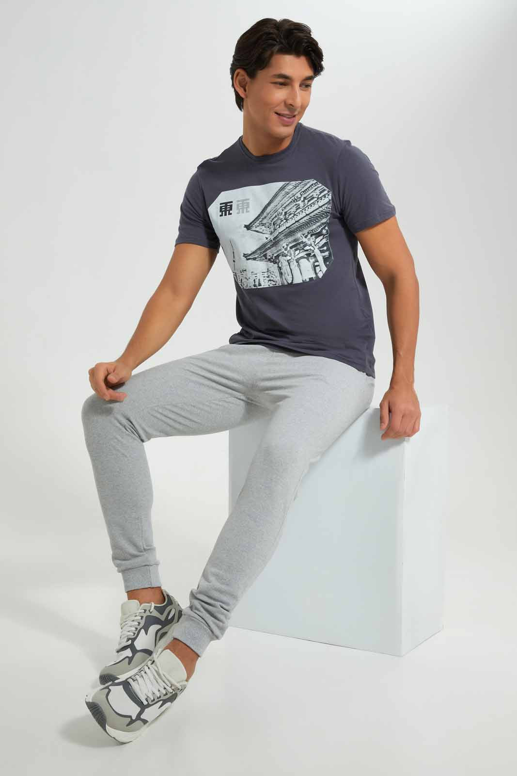 Redtag-Dark-Grey-Graphic-T-Shirt-Category:T-Shirts,-Colour:Charcoal,-Deals:New-In,-Filter:Men's-Clothing,-Men-T-Shirts,-New-In-Men-APL,-Non-Sale,-Section:Men,-TBL,-W22A-Men's-