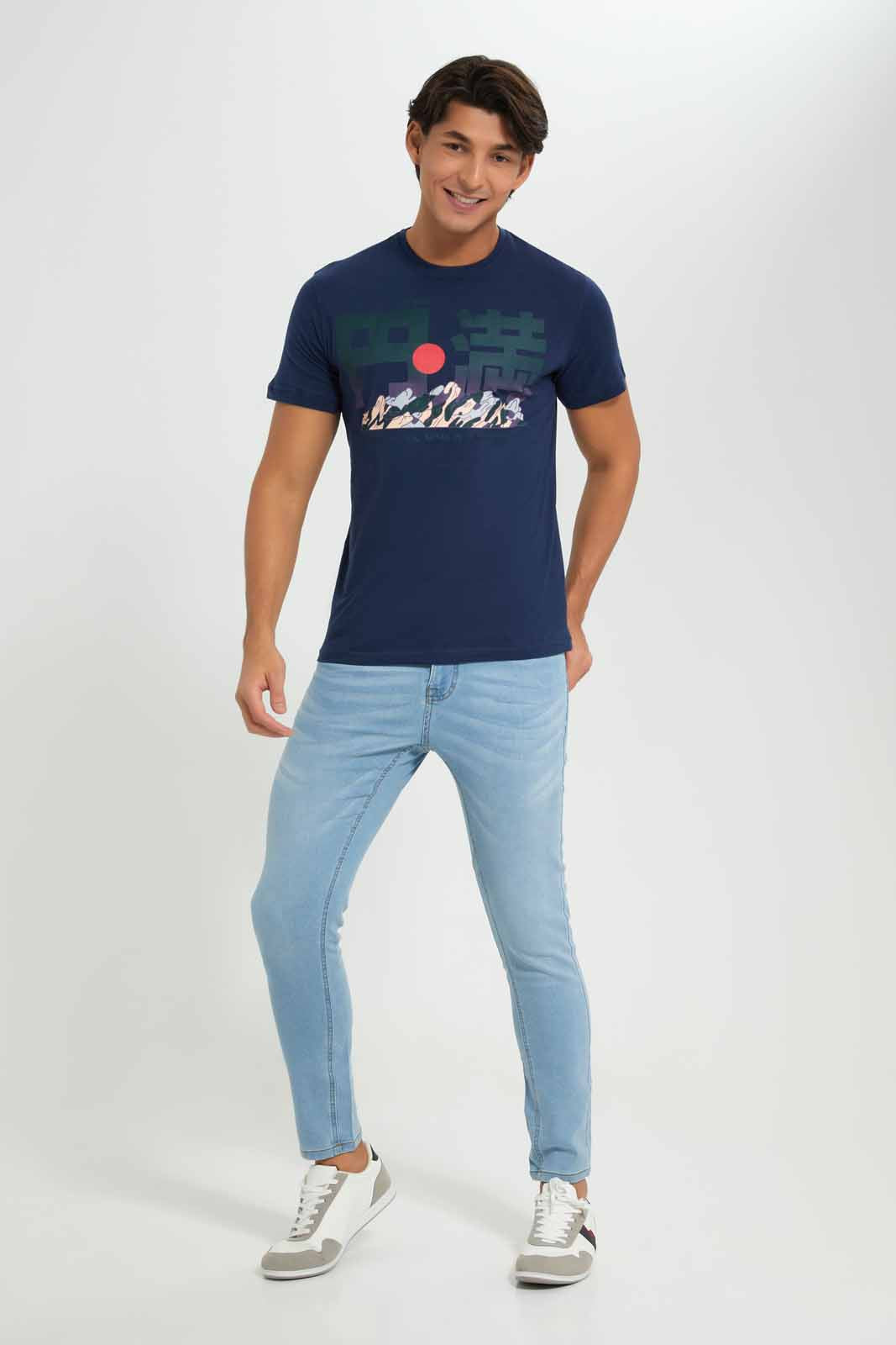 Redtag-Navy-Graphic-T-Shirt-Category:T-Shirts,-Colour:Navy,-Deals:New-In,-Filter:Men's-Clothing,-Men-T-Shirts,-New-In-Men-APL,-Non-Sale,-Section:Men,-TBL,-W22A-Men's-