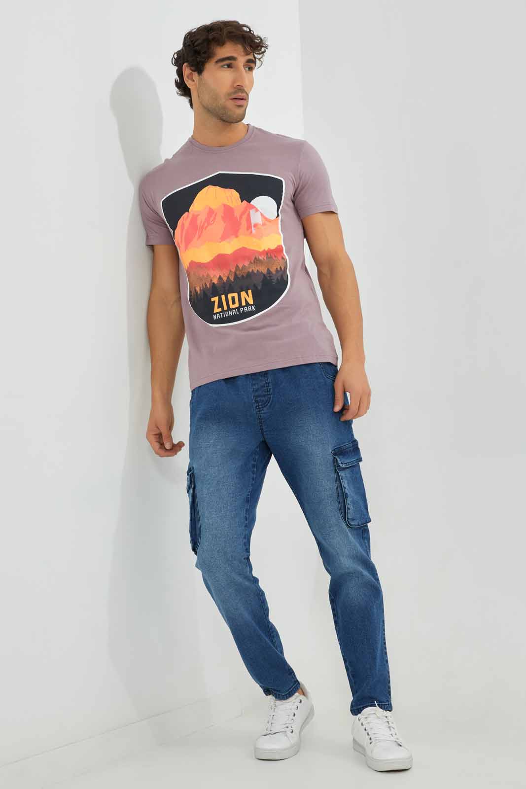 Redtag-Purple-Graphic-T-shirt-Category:T-Shirts,-Colour:Purple,-Deals:New-In,-Filter:Men's-Clothing,-Men-T-Shirts,-New-In-Men-APL,-Non-Sale,-Section:Men,-TBL,-W22A-Men's-