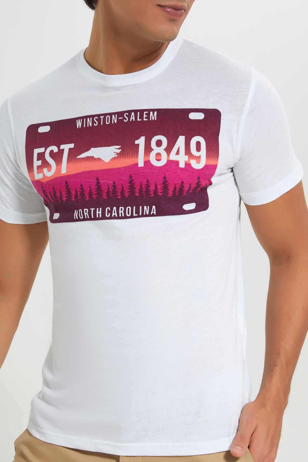 Redtag-White-Graphic-T-Shirt-Category:T-Shirts,-Colour:White,-Deals:New-In,-Filter:Men's-Clothing,-Men-T-Shirts,-New-In-Men-APL,-Non-Sale,-Section:Men,-TBL,-W22A-Men's-