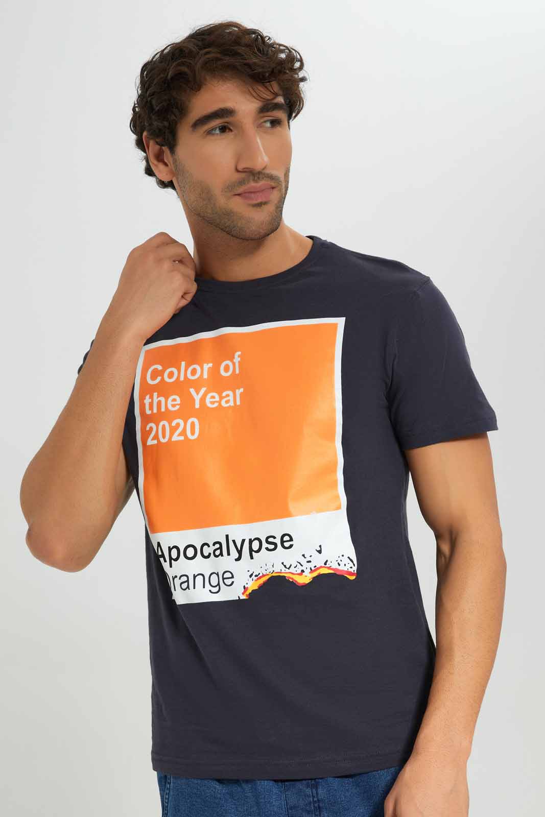 Redtag-Dark-Grey-Graphic-T-Shirt-Category:T-Shirts,-Colour:Charcoal,-Deals:New-In,-Filter:Men's-Clothing,-Men-T-Shirts,-New-In-Men-APL,-Non-Sale,-Section:Men,-TBL,-W22A-Men's-