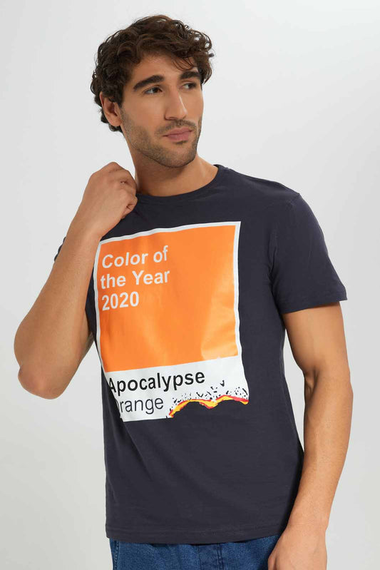 Redtag-Dark-Grey-Graphic-T-Shirt-Category:T-Shirts,-Colour:Charcoal,-Deals:New-In,-Filter:Men's-Clothing,-Men-T-Shirts,-New-In-Men-APL,-Non-Sale,-Section:Men,-TBL,-W22A-Men's-