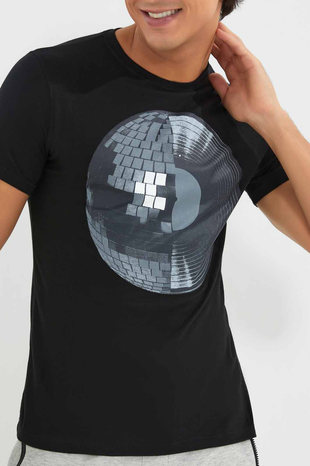 Redtag-Black-Graphic-T-Shirt-Category:T-Shirts,-Colour:Black,-Deals:New-In,-Filter:Men's-Clothing,-Men-T-Shirts,-New-In-Men-APL,-Non-Sale,-Section:Men,-TBL,-W22A-Men's-