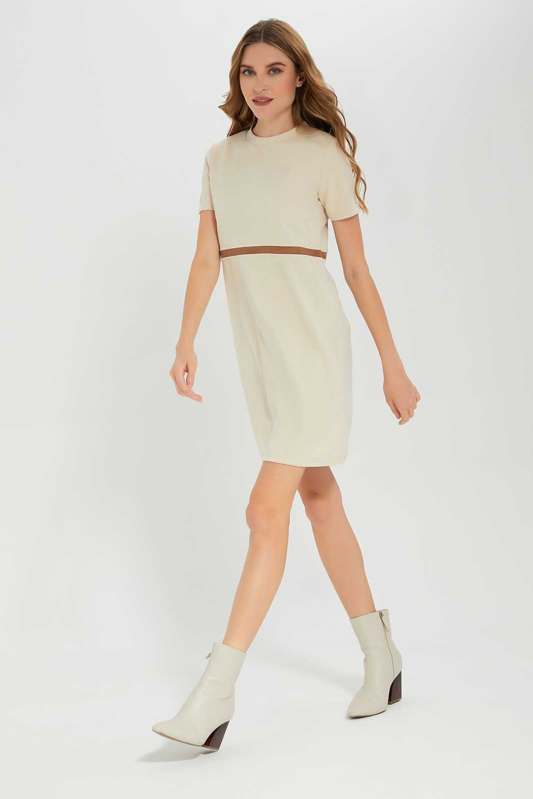 Redtag-Assorted-CrewNeck-Dress-Category:Dresses,-Colour:Assorted,-Deals:New-In,-Filter:Women's-Clothing,-LEC,-LEC-Dresses,-New-In-LEC-APL,-Non-Sale,-Section:Women,-W22B-Women's-