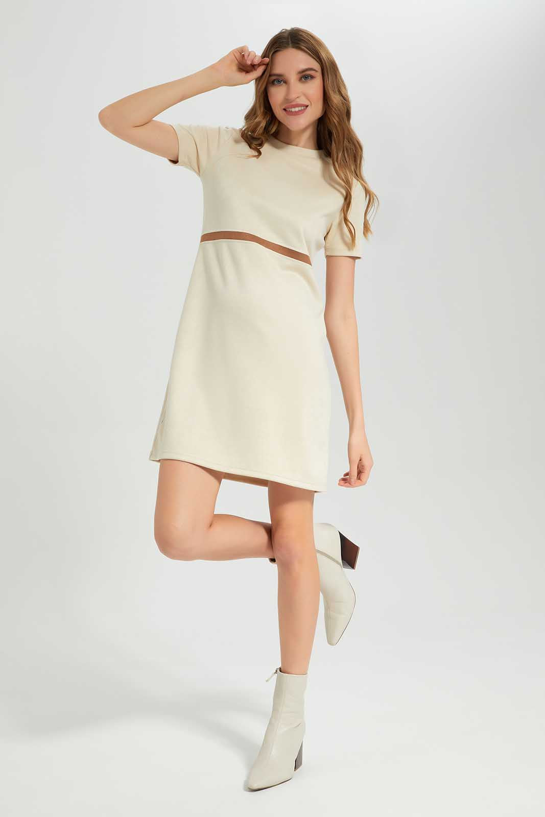 Redtag-Assorted-CrewNeck-Dress-Category:Dresses,-Colour:Assorted,-Deals:New-In,-Filter:Women's-Clothing,-LEC,-LEC-Dresses,-New-In-LEC-APL,-Non-Sale,-Section:Women,-W22B-Women's-