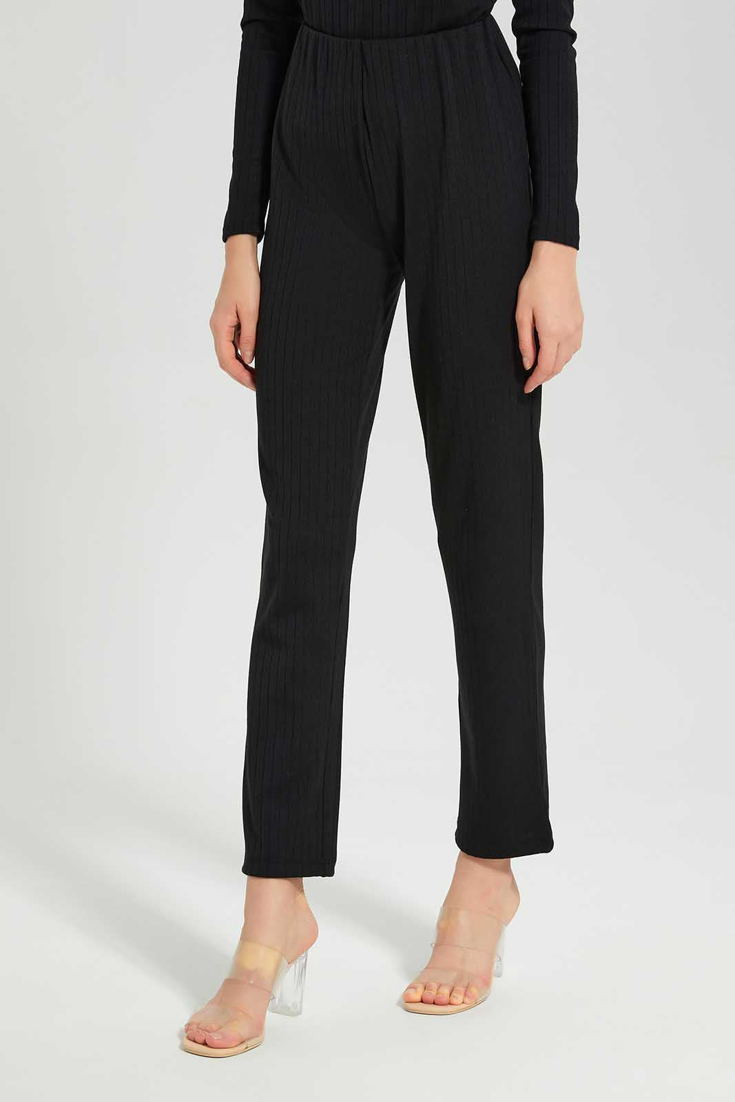 Redtag-Assorted-Straight-Fit-Trouser-Category:Trousers,-Colour:Black,-Deals:New-In,-Filter:Women's-Clothing,-LEC,-LEC-Trousers,-New-In-LEC-APL,-Non-Sale,-Section:Women,-W22B-Women's-