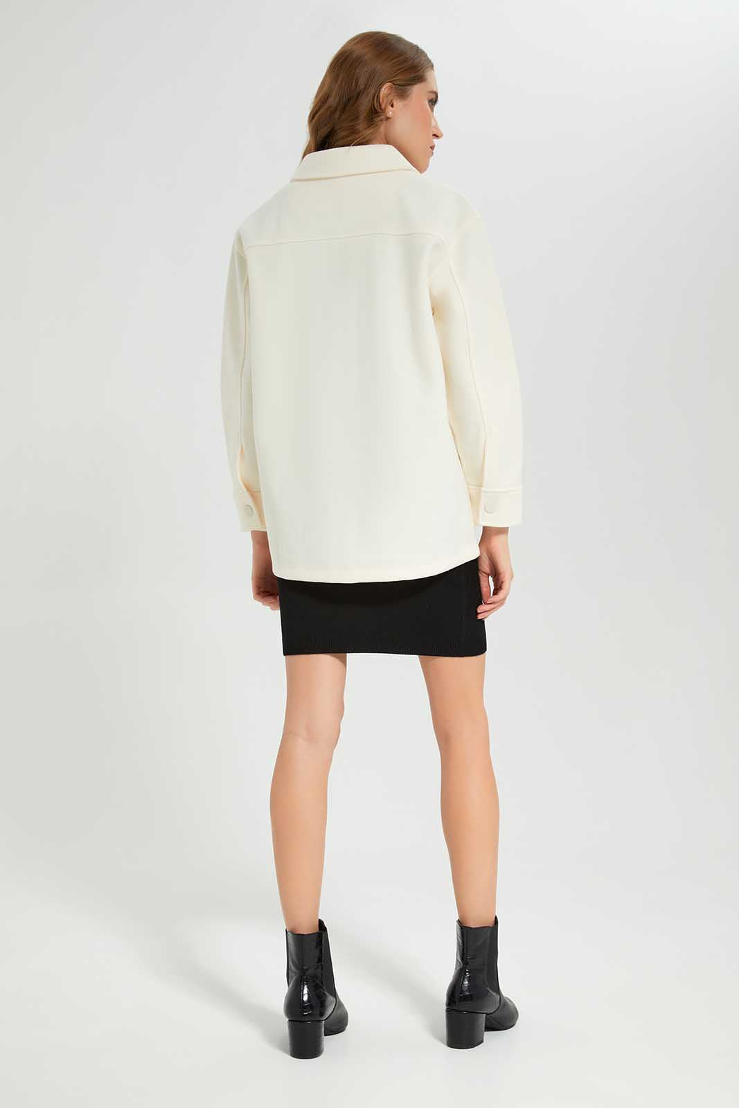 Redtag-Beige-Collared-Button-Front-Jacket-Category:Jackets,-Colour:Beige,-Deals:New-In,-Filter:Women's-Clothing,-LEC,-LEC-Jackets,-New-In-LEC-APL,-Non-Sale,-Section:Women,-W22B-Women's-