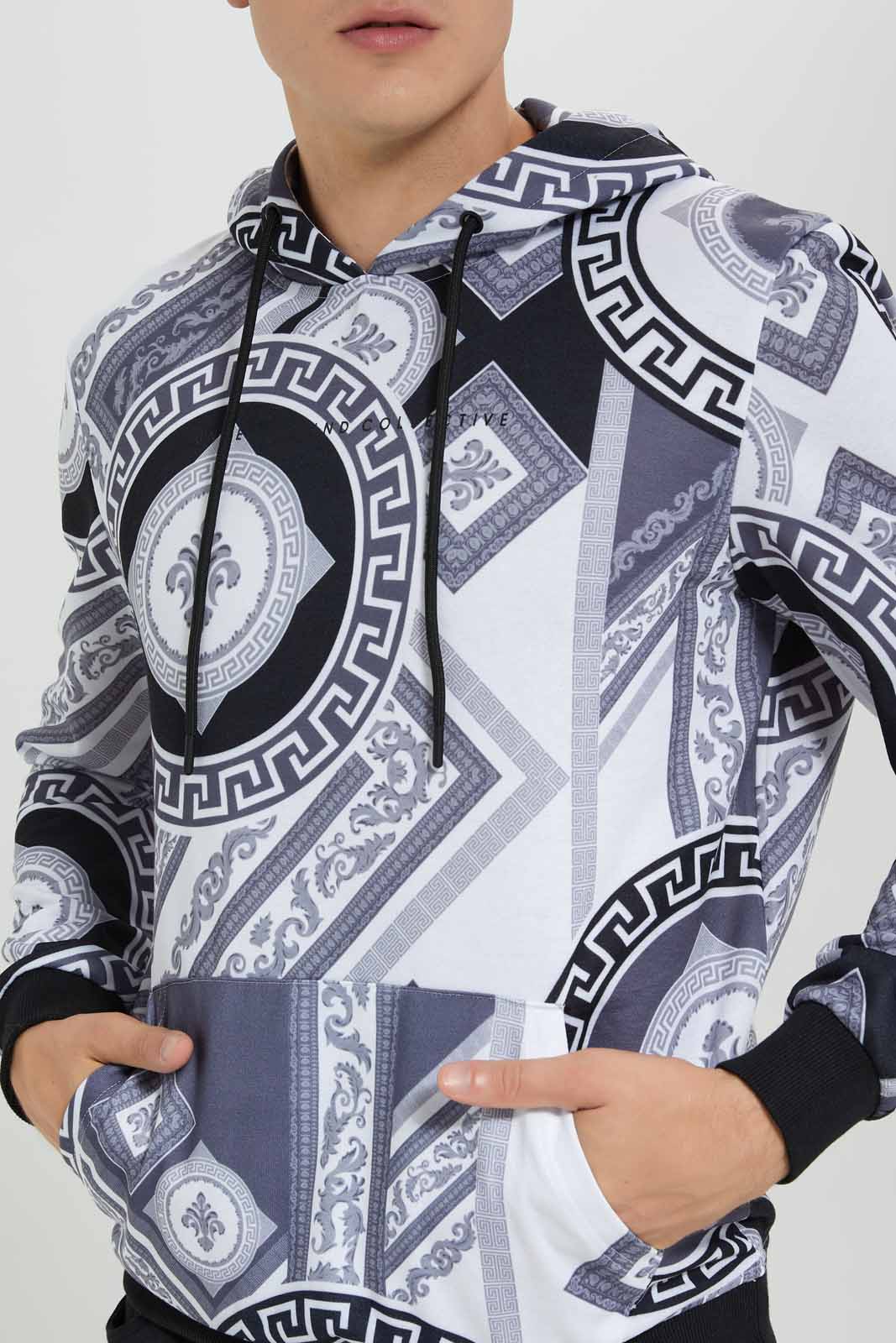 Redtag-White-Vene-Print-Hoody-Category:Sweatshirts,-Colour:White,-Deals:New-In,-Filter:Men's-Clothing,-Men-Sweatshirts,-New-In-Men-APL,-Non-Sale,-Section:Men,-W22B-Men's-