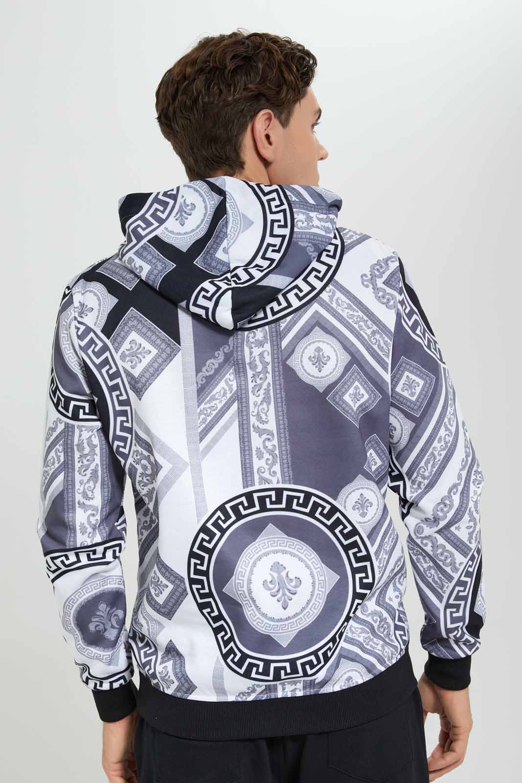 Redtag-White-Vene-Print-Hoody-Category:Sweatshirts,-Colour:White,-Deals:New-In,-Filter:Men's-Clothing,-Men-Sweatshirts,-New-In-Men-APL,-Non-Sale,-Section:Men,-W22B-Men's-