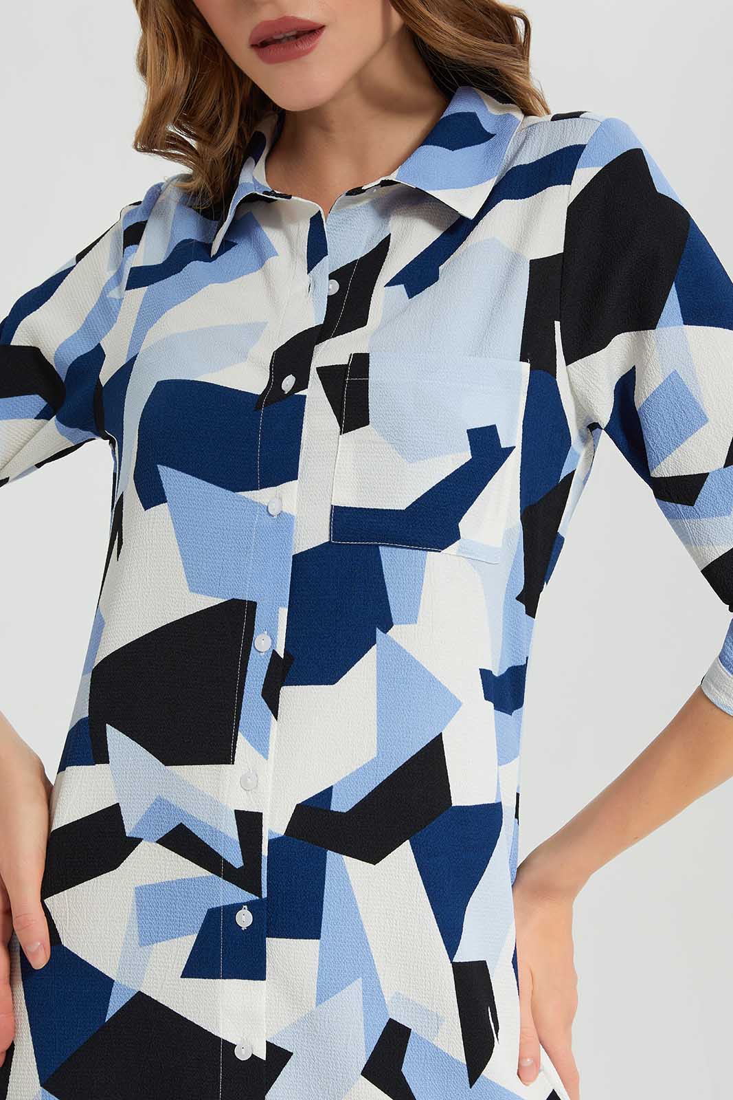 Redtag-Assorted-3/4-Sleeve-Dress-Category:Dresses,-Colour:Assorted,-Deals:New-In,-Filter:Women's-Clothing,-LEC,-LEC-Dresses,-New-In-LEC-APL,-Non-Sale,-Section:Women,-W22B-Women's-