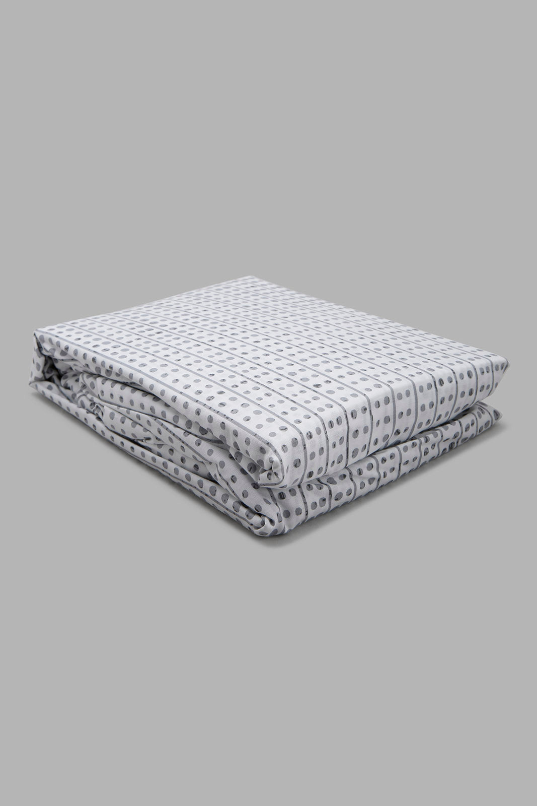 Redtag-Grey-Printed-Fitted-Sheet-(Super-King-Size)-Category:Fitted-Sheets,-Colour:Grey,-Deals:New-In,-Filter:Home-Bedroom,-HMW-BED-Fitted-Sheets,-New-In-HMW-BED,-Non-Sale,-Section:Homewares,-W22B-Home-Bedroom-