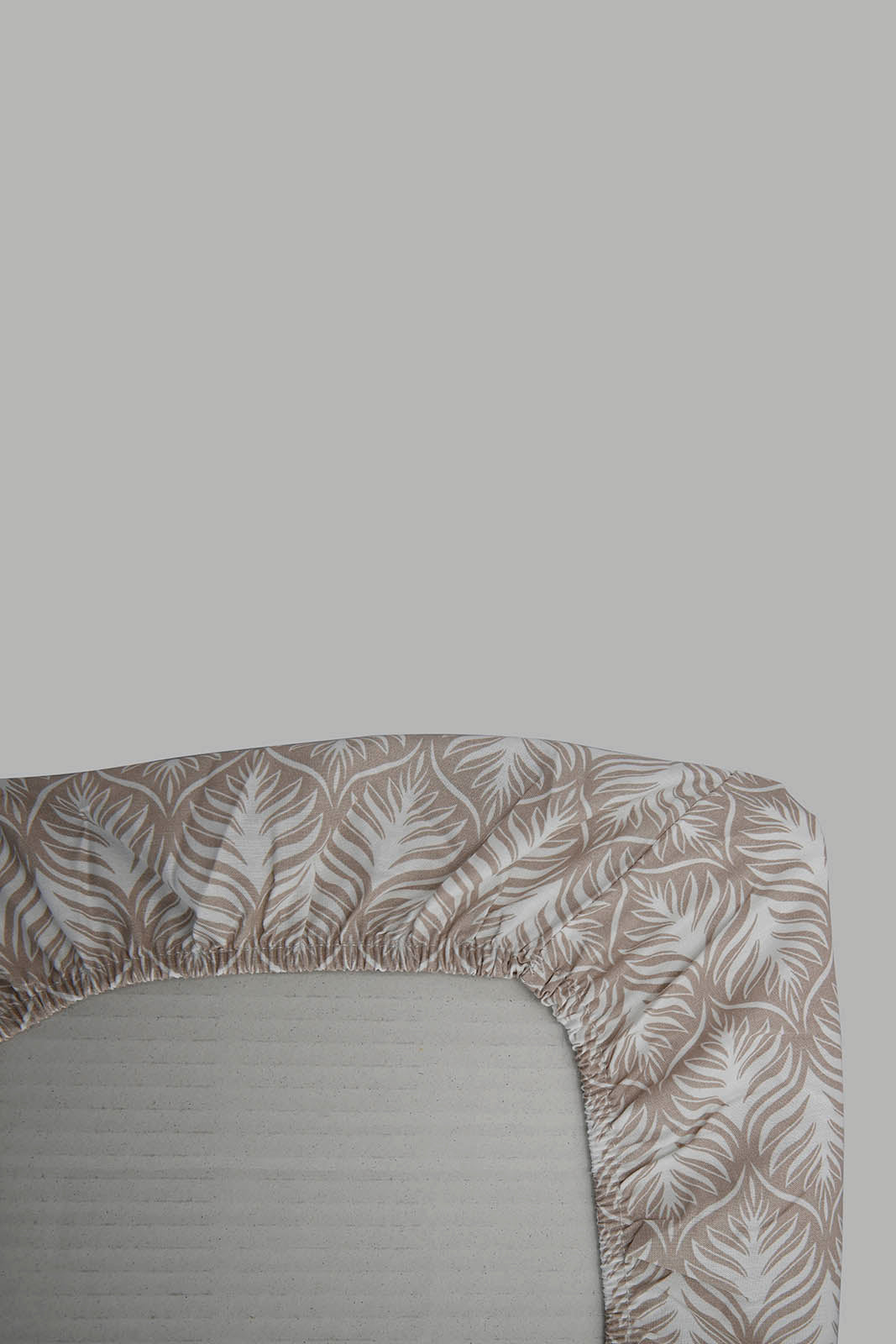 Redtag-Beige-Chevron-Printed-Fitted-Sheet-(Single-Size)-Category:Fitted-Sheets,-Colour:Beige,-Deals:New-In,-Filter:Home-Bedroom,-HMW-BED-Fitted-Sheets,-New-In-HMW-BED,-Non-Sale,-Section:Homewares,-W22B-Home-Bedroom-