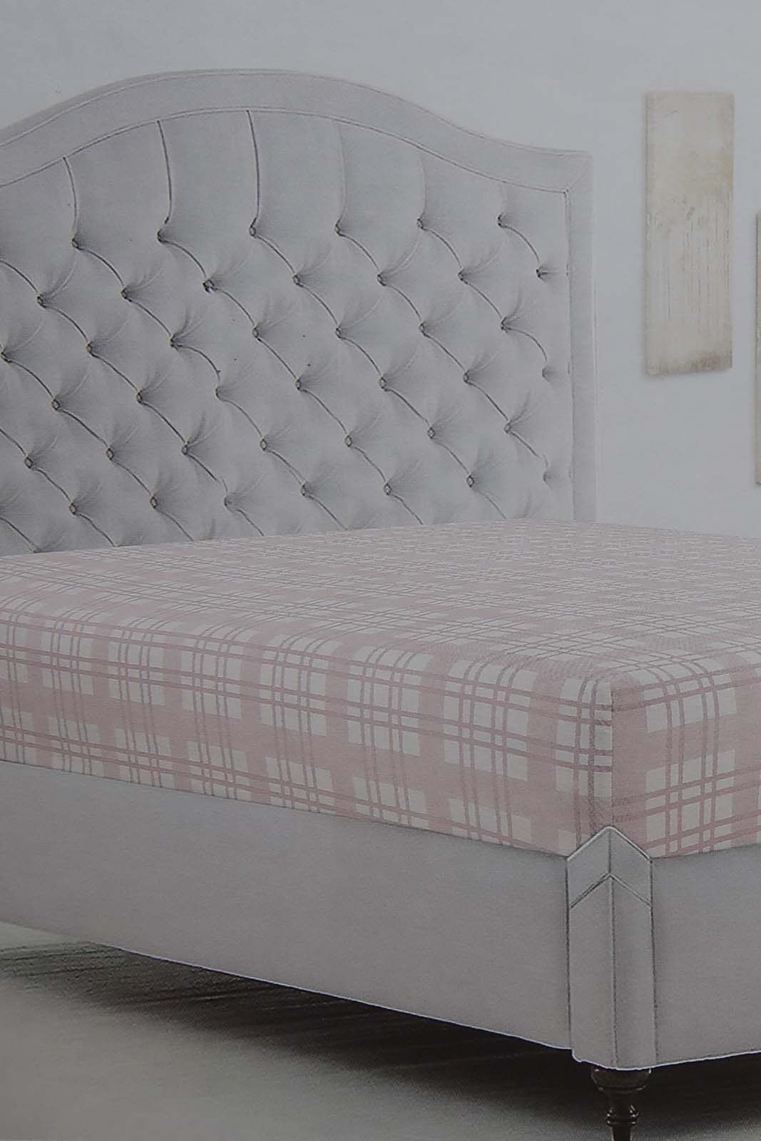 Redtag-Pink-Check-Printed-Fitted-Sheet-(Single-Size)-Category:Fitted-Sheets,-Colour:Pink,-Deals:New-In,-Filter:Home-Bedroom,-HMW-BED-Fitted-Sheets,-New-In-HMW-BED,-Non-Sale,-Section:Homewares,-W22B-Home-Bedroom-