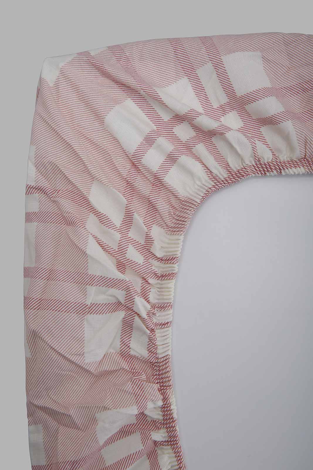 Redtag-Pink-Check-Printed-Fitted-Sheet-(Single-Size)-Category:Fitted-Sheets,-Colour:Pink,-Deals:New-In,-Filter:Home-Bedroom,-HMW-BED-Fitted-Sheets,-New-In-HMW-BED,-Non-Sale,-Section:Homewares,-W22B-Home-Bedroom-