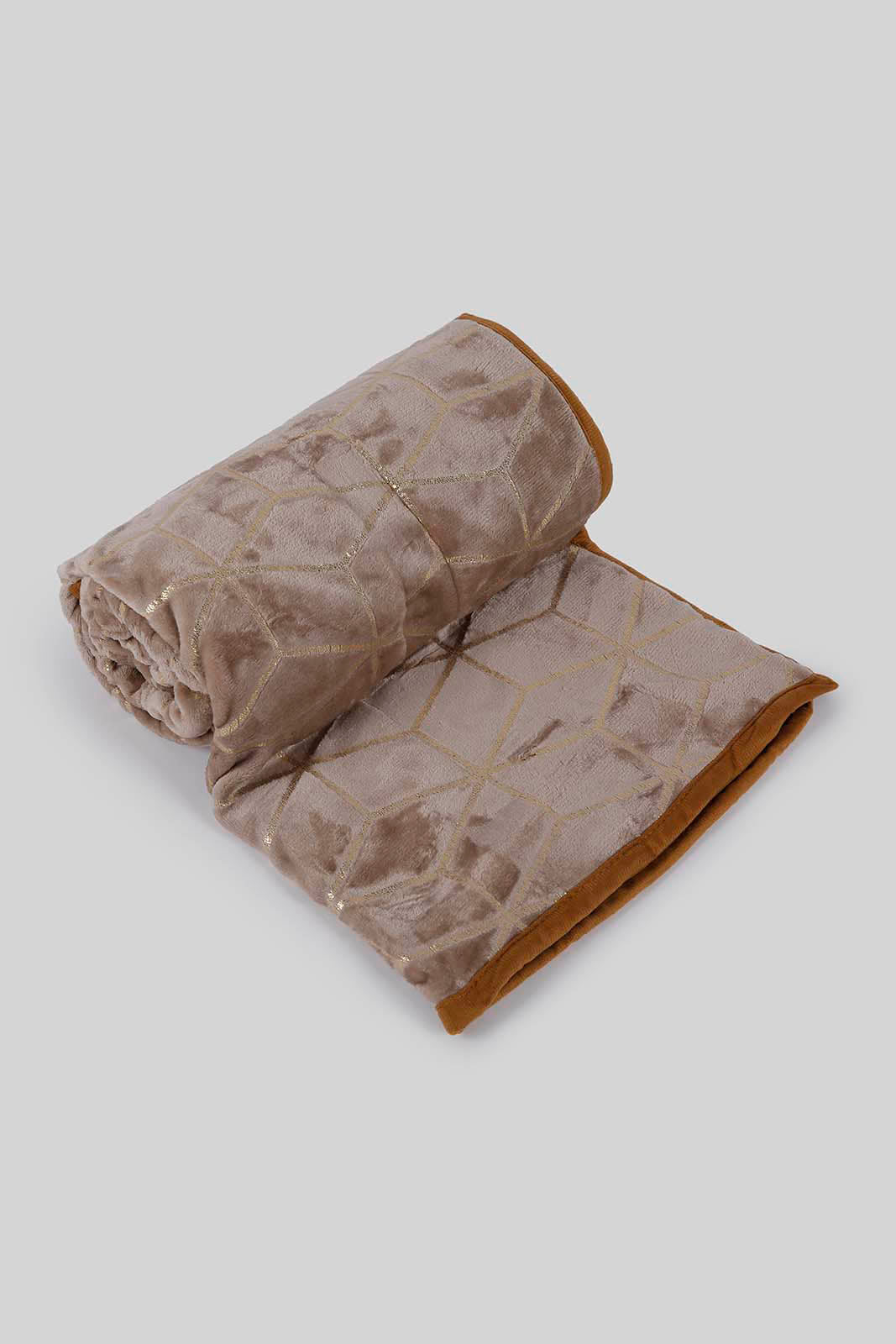 Redtag-Beige-Foil-Spray-Blanket-(Single-Size)-Category:Blankets,-Colour:Beige,-Deals:New-In,-Filter:Home-Bedroom,-HMW-BED-Blankets,-New-In-HMW-BED,-Non-Sale,-Section:Homewares,-W22B-Home-Bedroom-