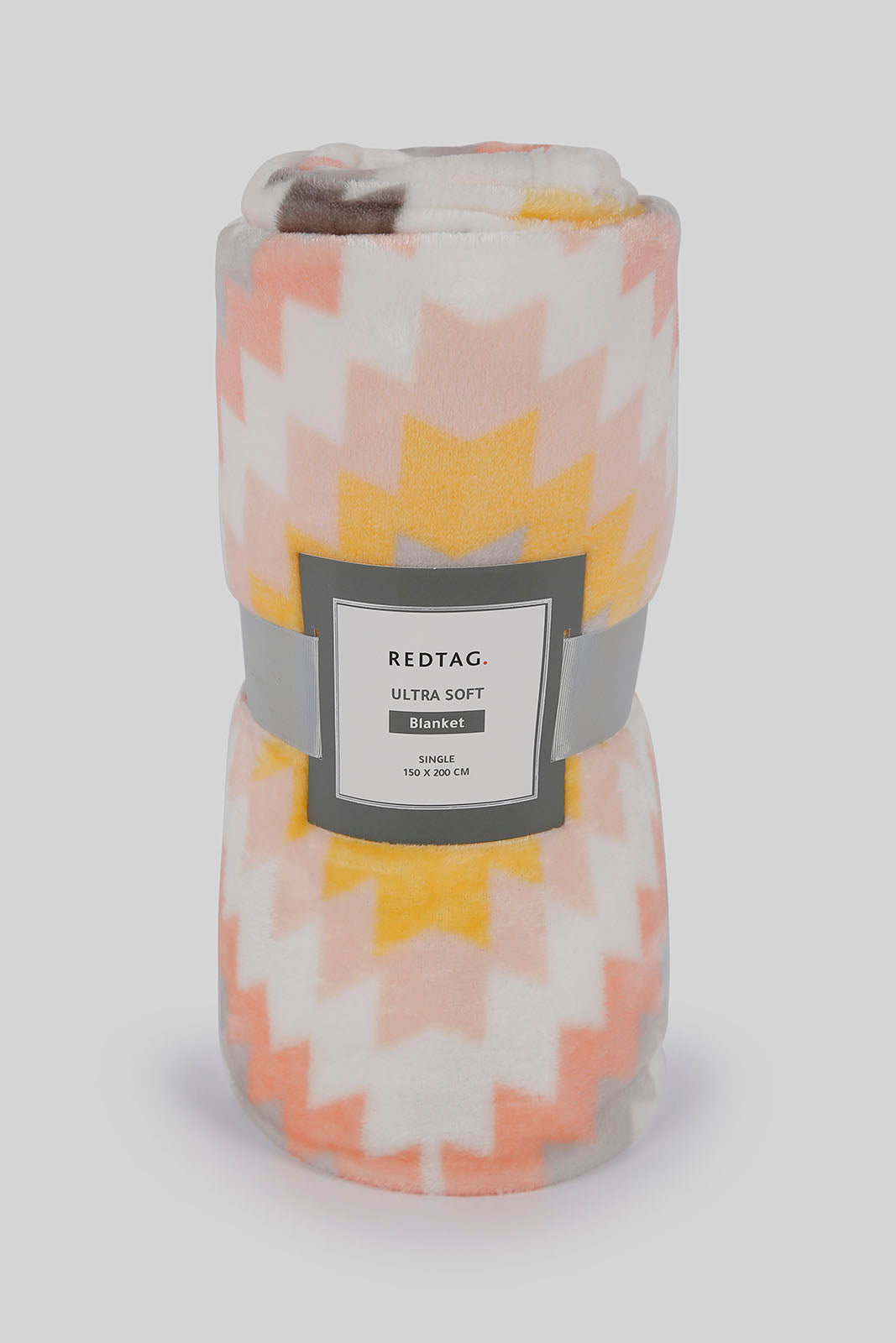 Redtag-White-Printed-Geometric-Blanket-(Single-Size)-Category:Blankets,-Colour:White,-Deals:New-In,-Filter:Home-Bedroom,-HMW-BED-Blankets,-New-In-HMW-BED,-Non-Sale,-Section:Homewares,-W22B-Home-Bedroom-