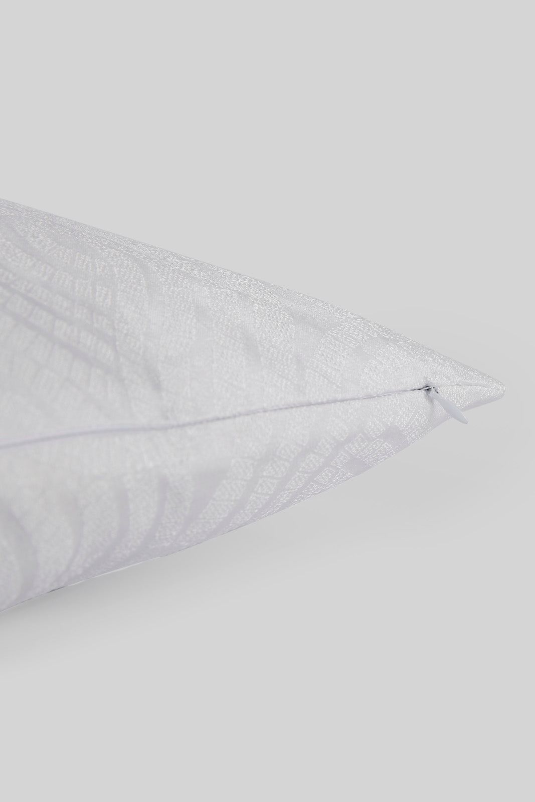 Redtag-Ivory-Spiral-Jacquard-Cushion-Category:Cushions,-Colour:Ivory,-Deals:New-In,-Filter:Home-Bedroom,-HMW-BED-Cushions,-New-In-HMW-BED,-Non-Sale,-Section:Homewares,-W22B-Home-Bedroom-