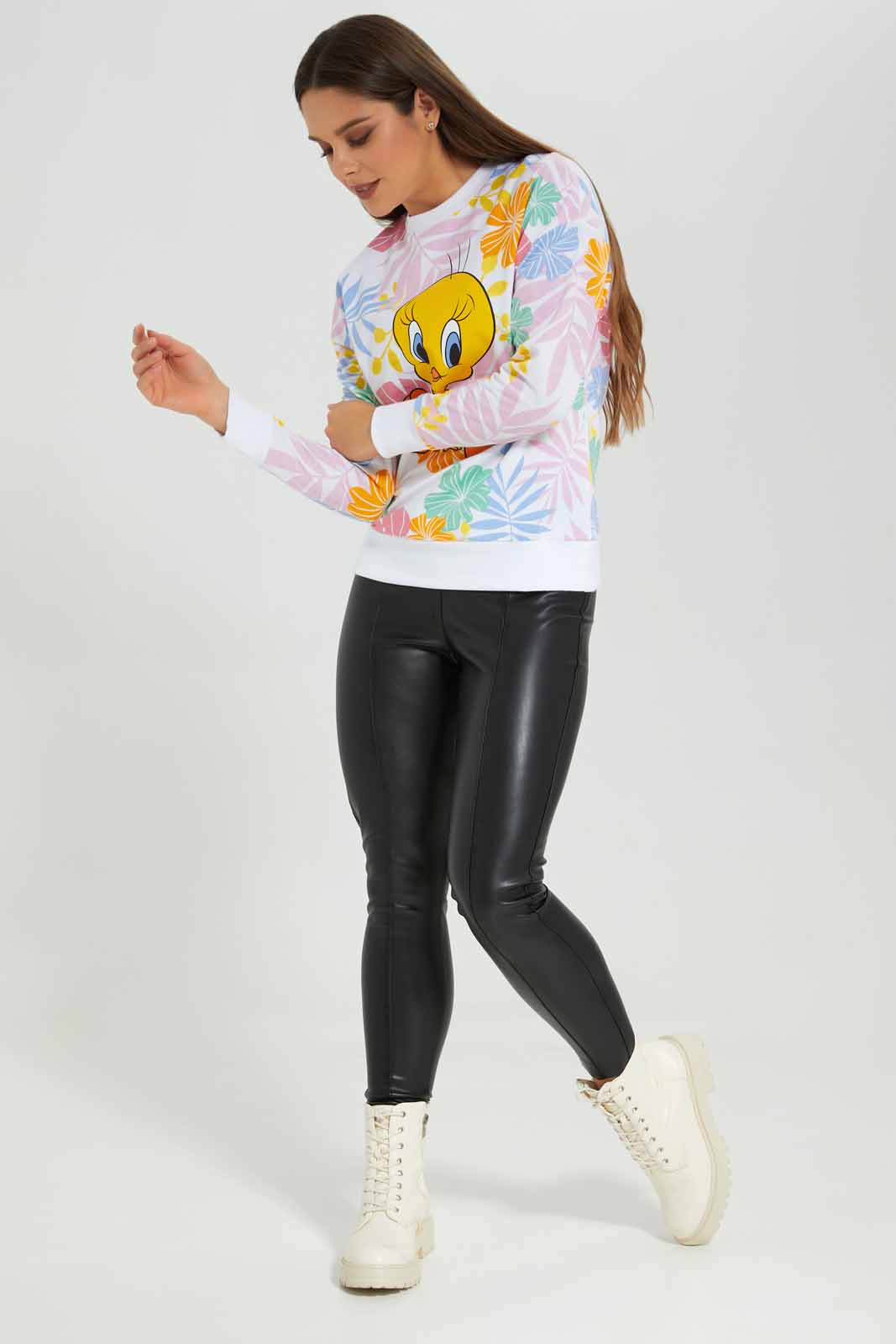 Redtag-Black-Ladies-Skinny-PU-Legging-Category:Jeggings,-Colour:Black,-Deals:New-In,-Filter:Women's-Clothing,-New-In-Women-APL,-Non-Sale,-Section:Women,-W22B,-Women-Jeggings-Women's-
