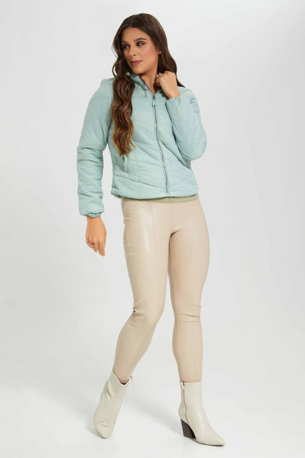 Redtag-Beige-Ladies-Skinny-PU-Legging-Category:Jeggings,-Colour:Beige,-Deals:New-In,-Filter:Women's-Clothing,-New-In-Women-APL,-Non-Sale,-Section:Women,-W22B,-Women-Jeggings-Women's-