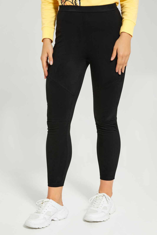 Redtag-Black-Skinny-Suede-Legging-Category:Jeggings,-Colour:Black,-Deals:New-In,-Filter:Women's-Clothing,-New-In-Women-APL,-Non-Sale,-Section:Women,-W22B,-Women-Jeggings-Women's-