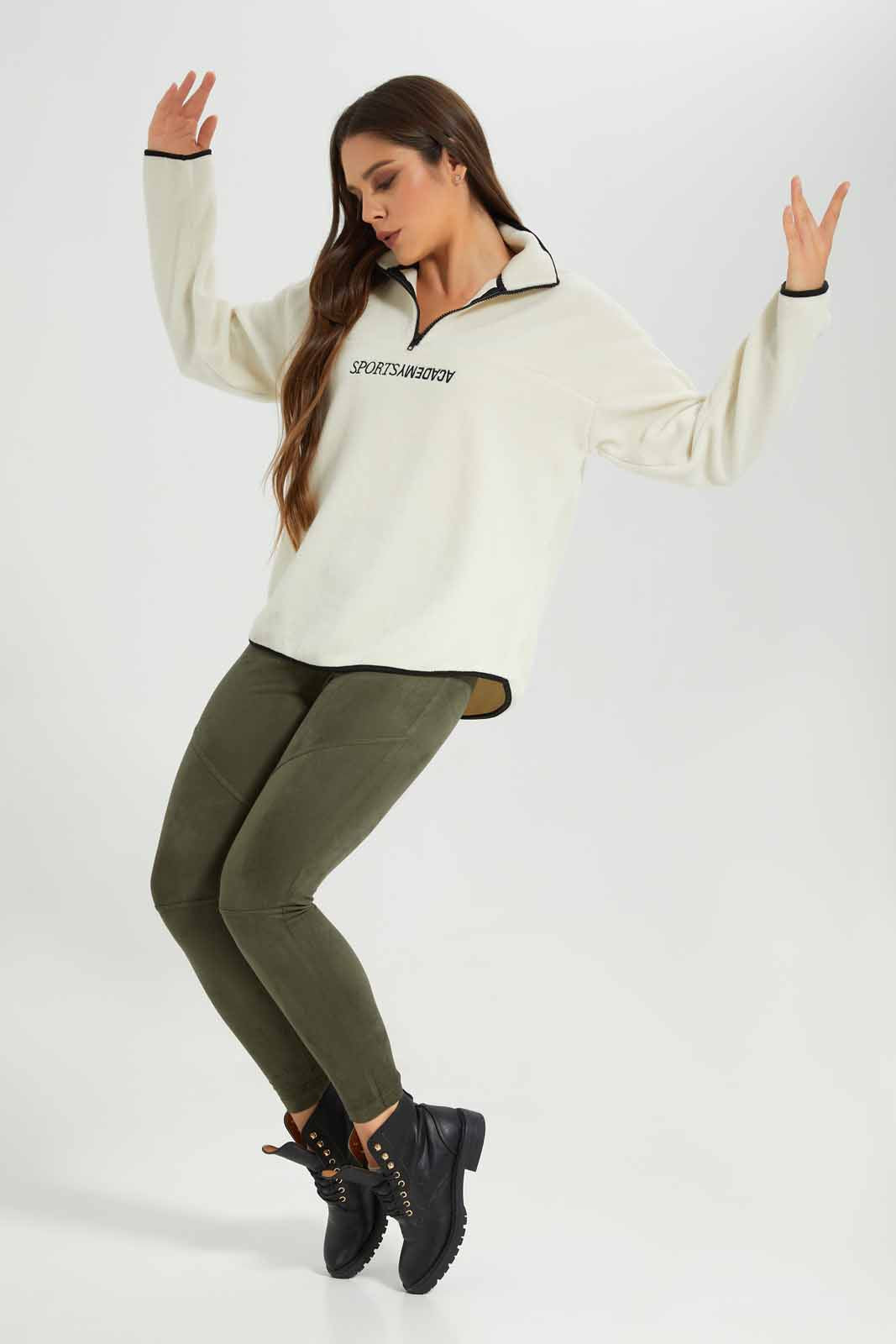 Redtag-Olive-Skinny-Suede-Legging-Category:Jeggings,-Colour:Olive,-Deals:New-In,-Filter:Women's-Clothing,-New-In-Women-APL,-Non-Sale,-Section:Women,-W22B,-Women-Jeggings-Women's-