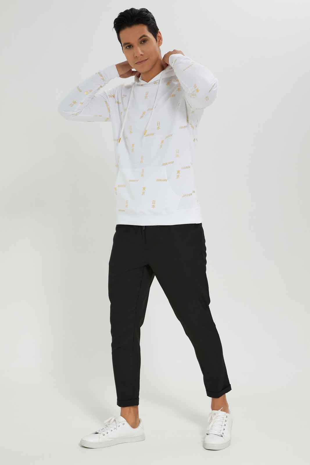 Redtag-White-AOP-Foil-Print-Hoody-Category:Sweatshirts,-Colour:White,-Deals:New-In,-Dept:Menswear,-Filter:Men's-Clothing,-Men-Sweatshirts,-New-In-Men-APL,-Non-Sale,-Section:Men,-W22B-Men's-