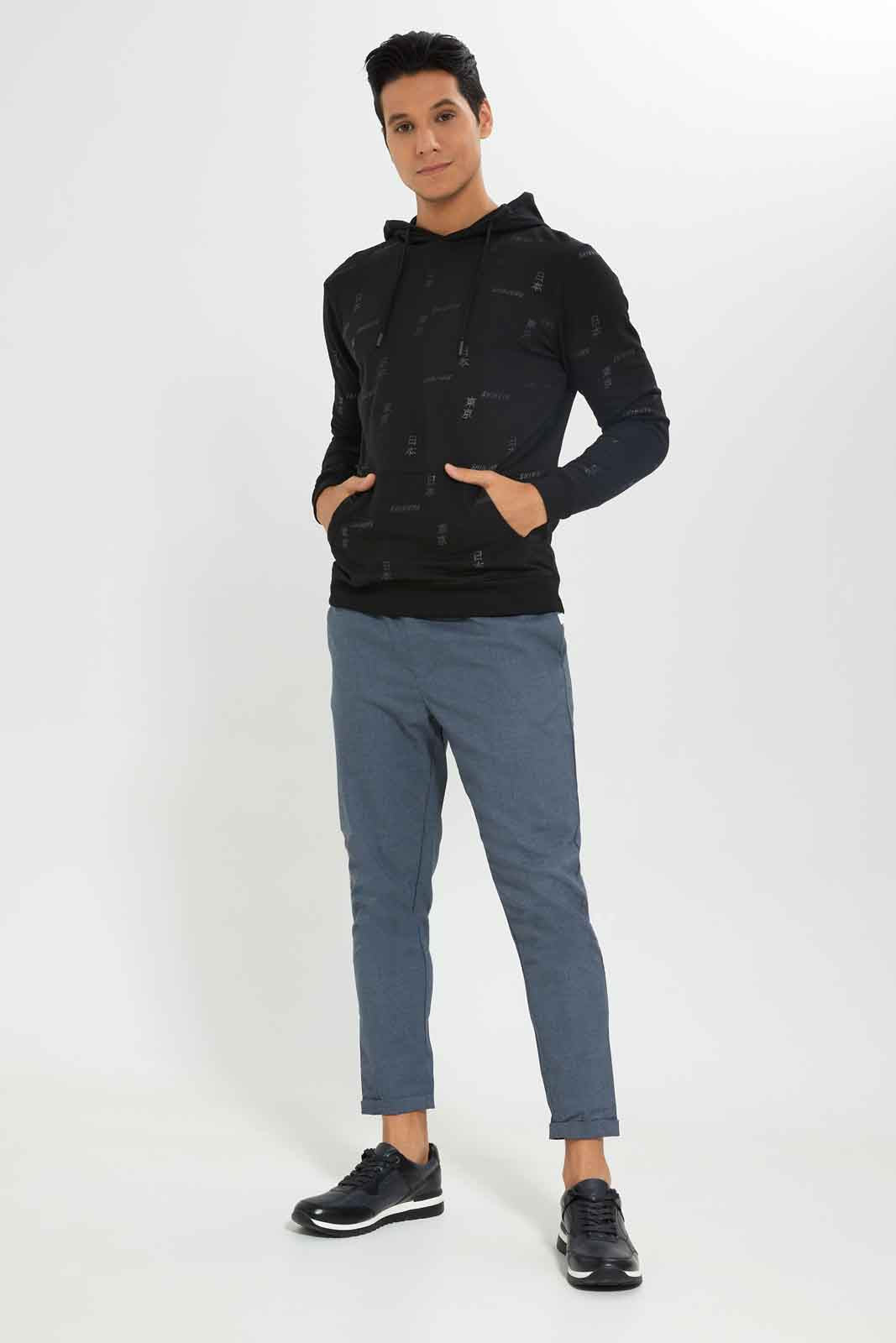 Redtag-Black-AOP-Foil-Print-Hoody-Category:Sweatshirts,-Colour:Black,-Deals:New-In,-Dept:Menswear,-Filter:Men's-Clothing,-Men-Sweatshirts,-New-In-Men-APL,-Non-Sale,-Section:Men,-W22B-Men's-